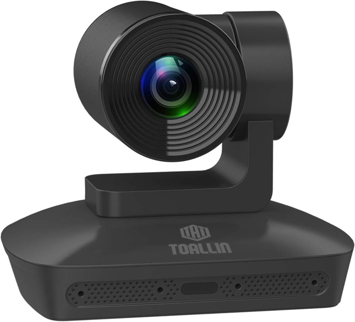 1080P PTZ Conference Room Camera with 4 Microphones Array, 10X Optical Zoom USB Webcam S67612