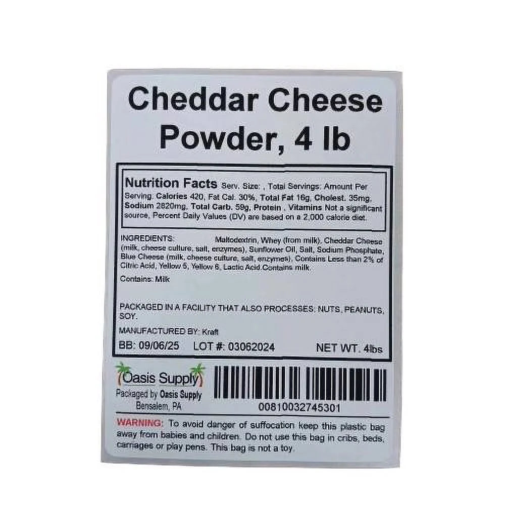 Cheddar Cheese Powder 4lb C14083