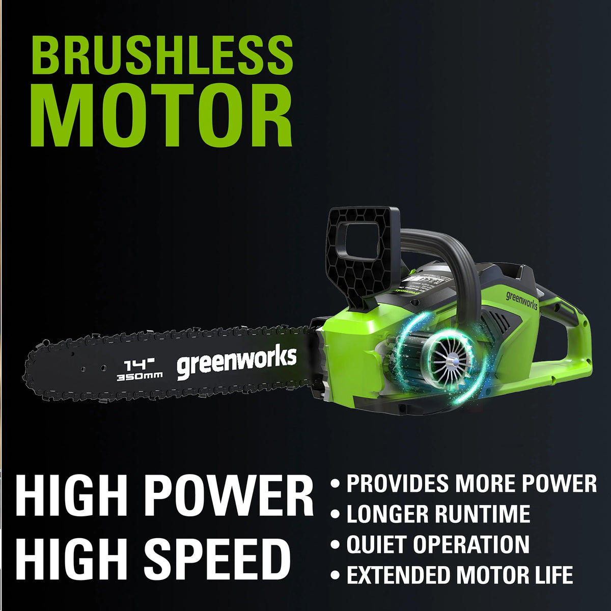 40V 14 Brushless Chainsaw with 2.5 Ah Battery & Charger A818881