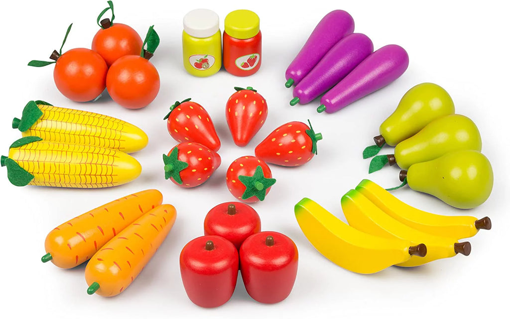 Wooden Farmers Market Stand with 30+ Pieces H729