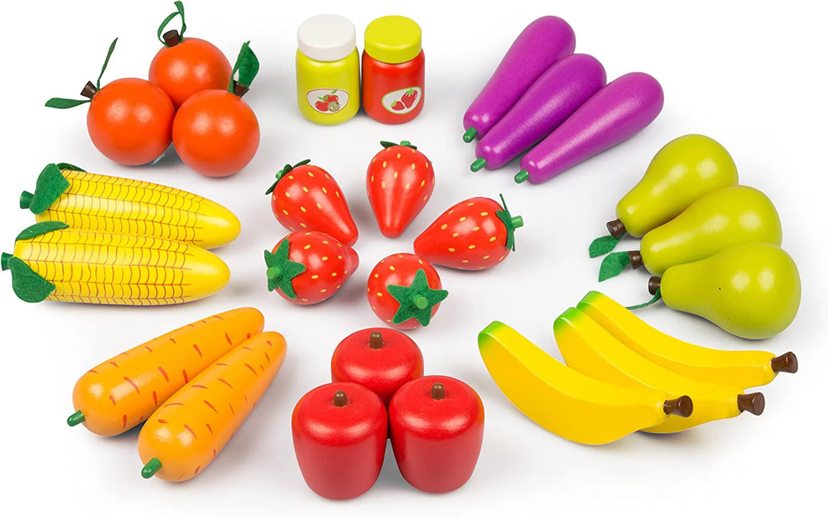 Wooden Farmers Market Stand with 30+ Pieces H729