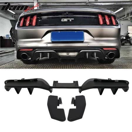 Black 3 Piece Rear Diffuser Valance Panel W74523