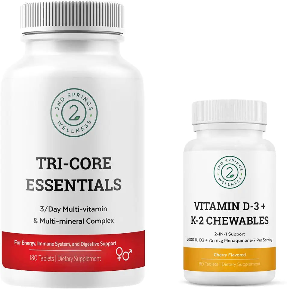 D3+K2 and Multi-Vitamin + Multi-Mineral Bundle V778681