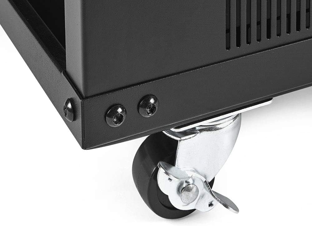 12U Portable Rolling Network Rack W599928