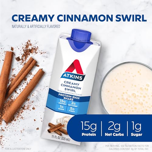 Dark Chocolate Protein Shake, Low Carb, 12 Count O42965