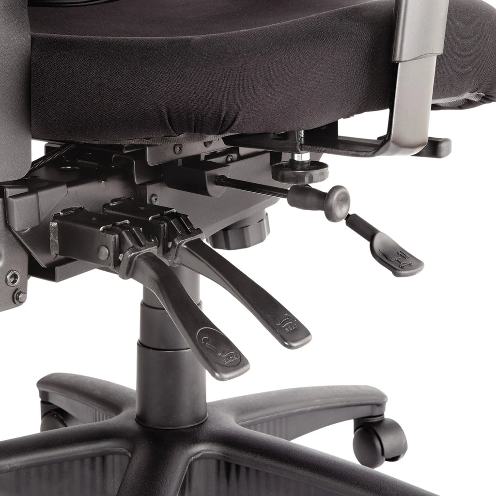 Black Mesh Mid-Back Multifunction Chair U291871