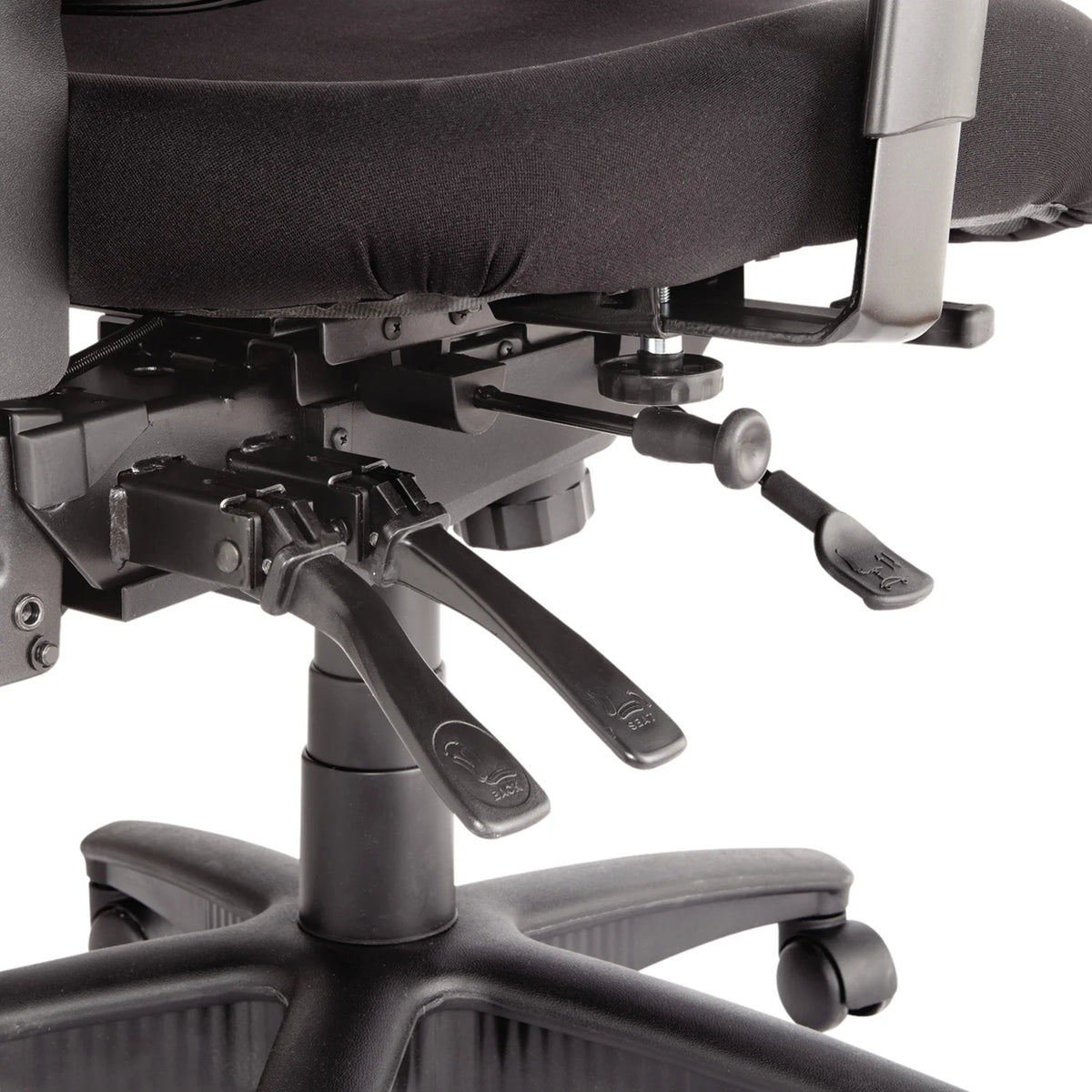 Black Mesh Mid-Back Multifunction Chair U291871