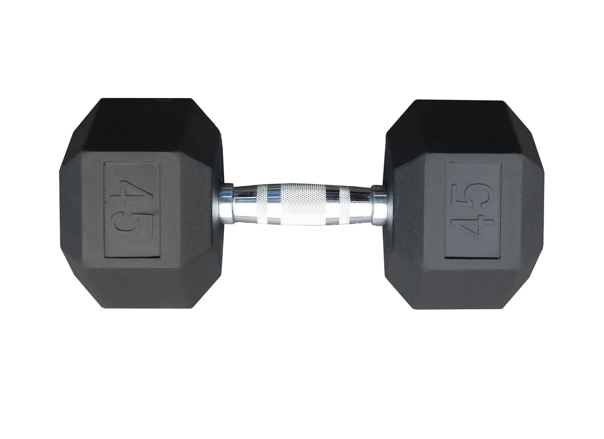 45 lb Rubber Dumbbell Pair J57891