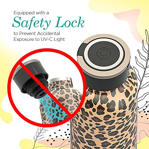 24 Oz Insulated Stainless Steel UV Water Bottle F759