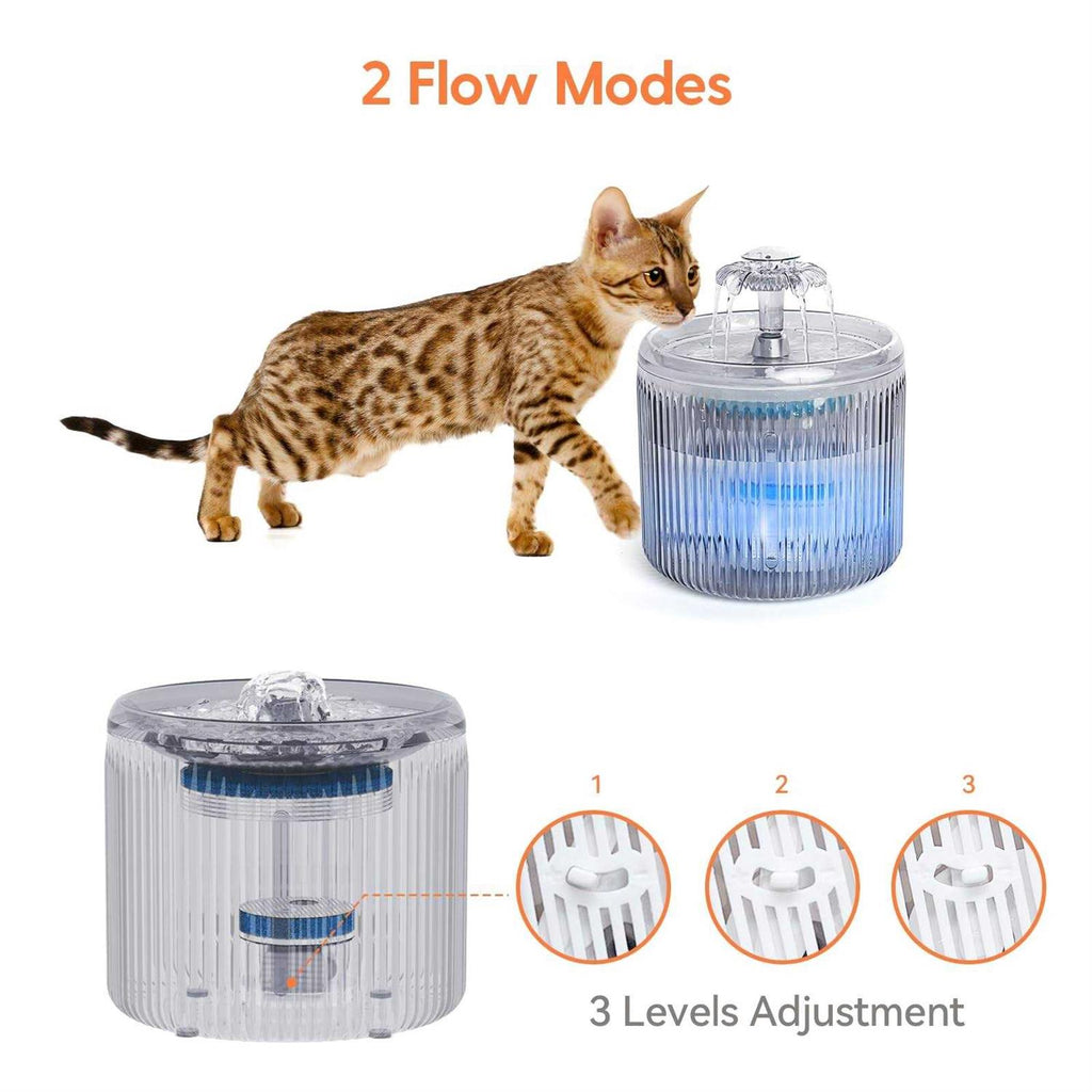 88oz Ultra Quiet Cat Water Fountain with LED Light J954800