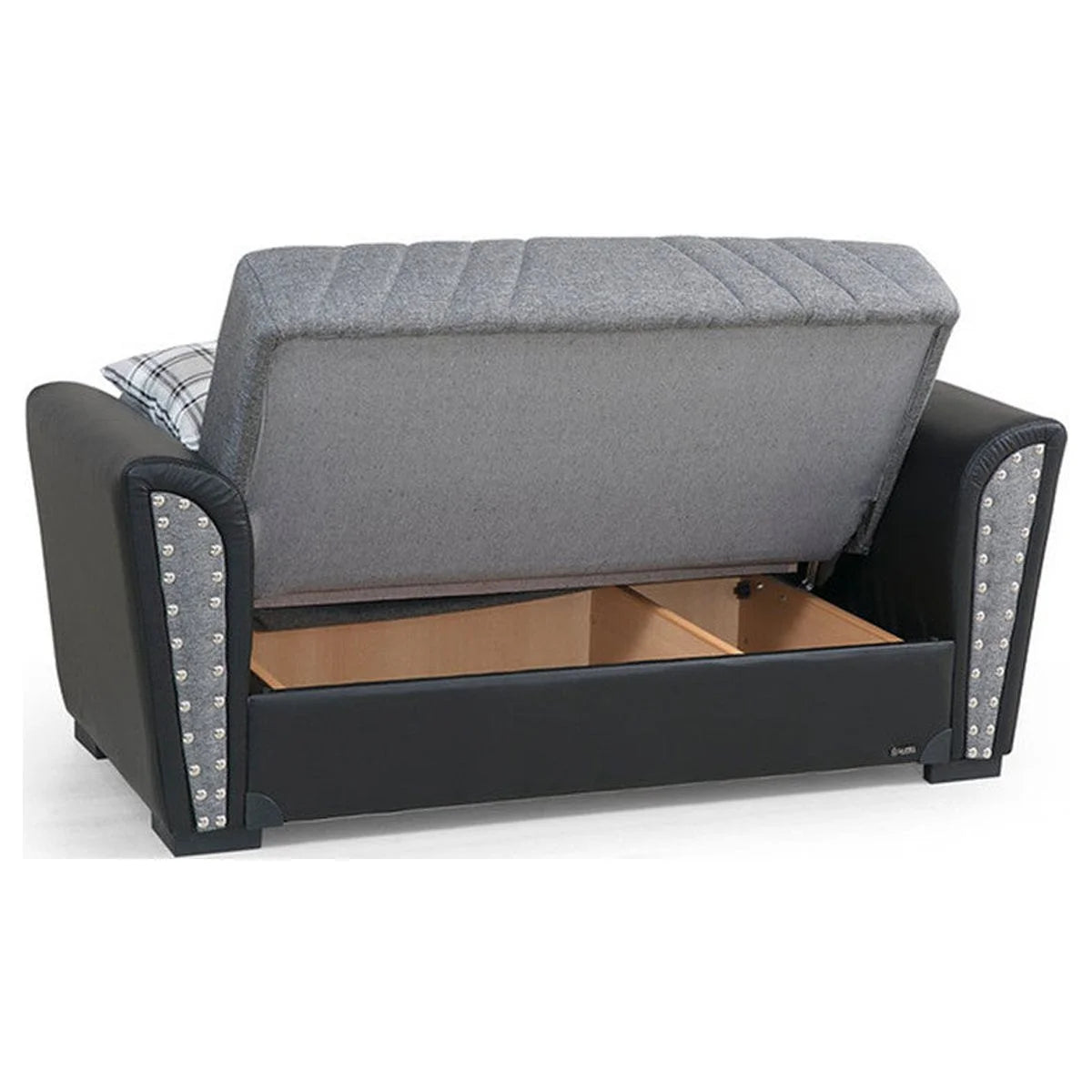 Gray Fabric Loveseat J90110