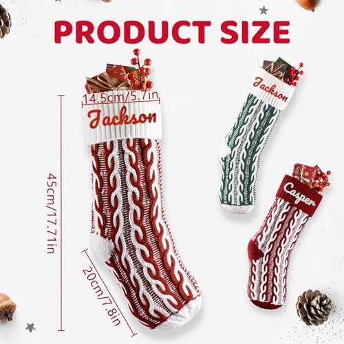 18.5'' Burlap Plaid Christmas Stockings 1-Pack I37974