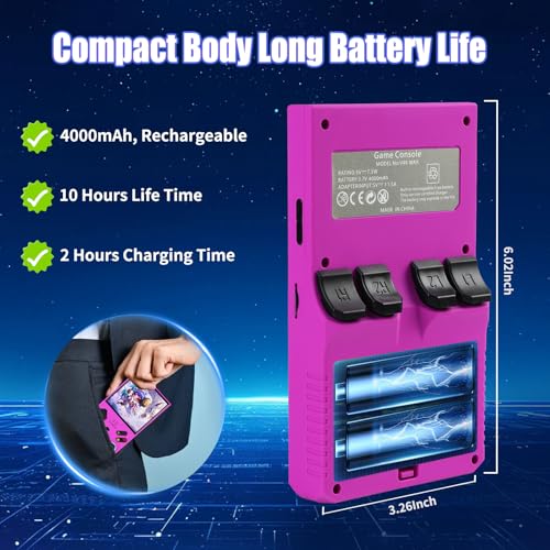 Retro Handheld Game Console 256G 4.0 Inch IPS Screen 4000mAh C218848