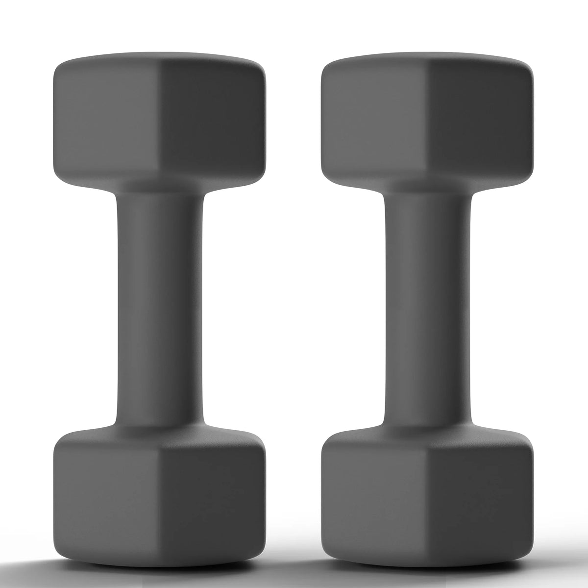Set of 2 25LB Black Hex Dumbbells N8144