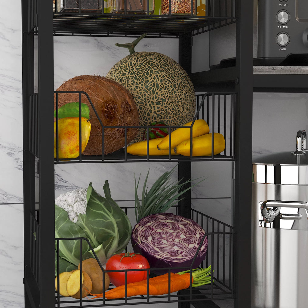 5-Tier Kitchen Bakers Rack with 3 Baskets Z755279