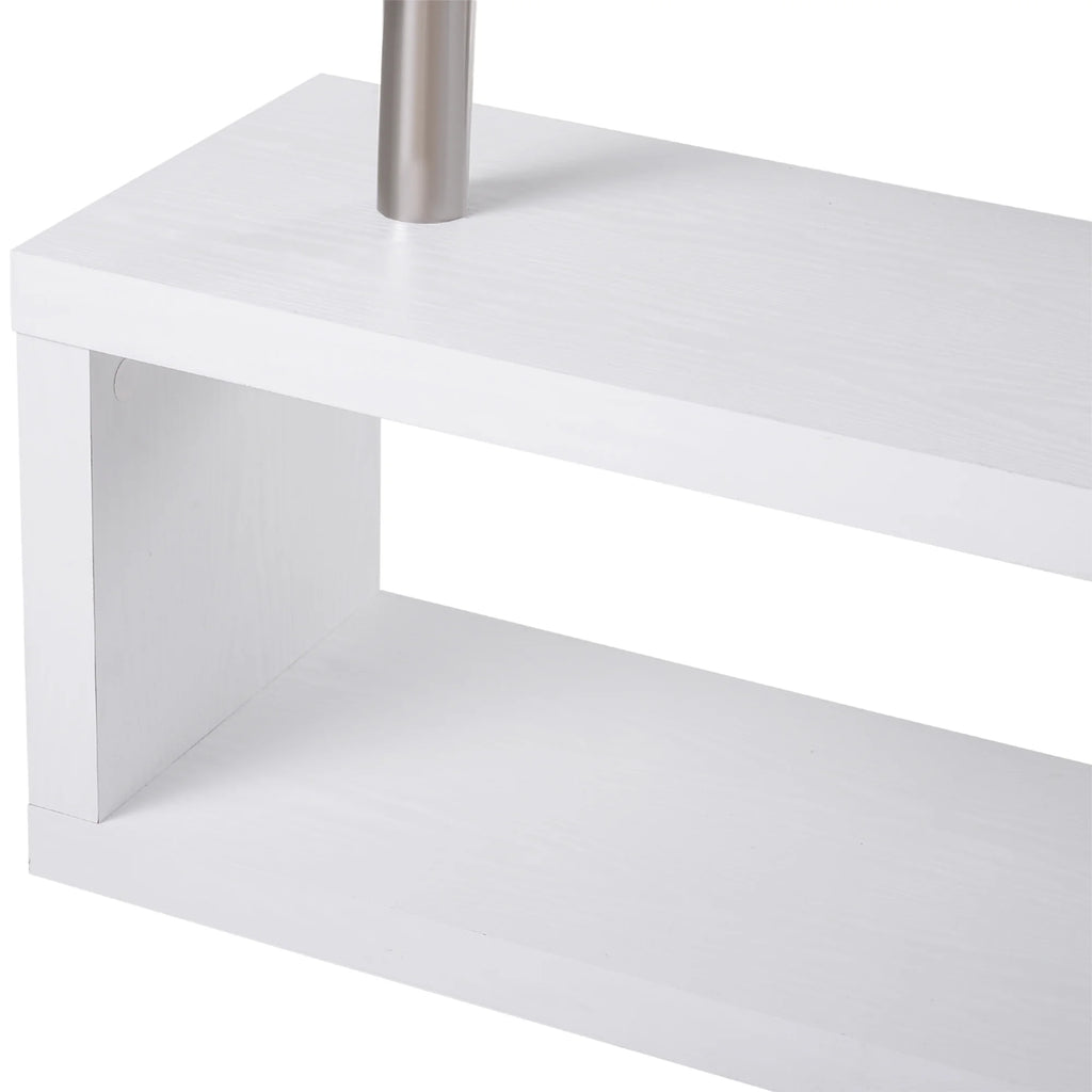 L-Shaped Corner Desk with Storage Shelf R466389