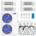 48,000 BTU 4 Zone Ceiling Cassette Ductless Air Conditioner and Heat Pump W104194