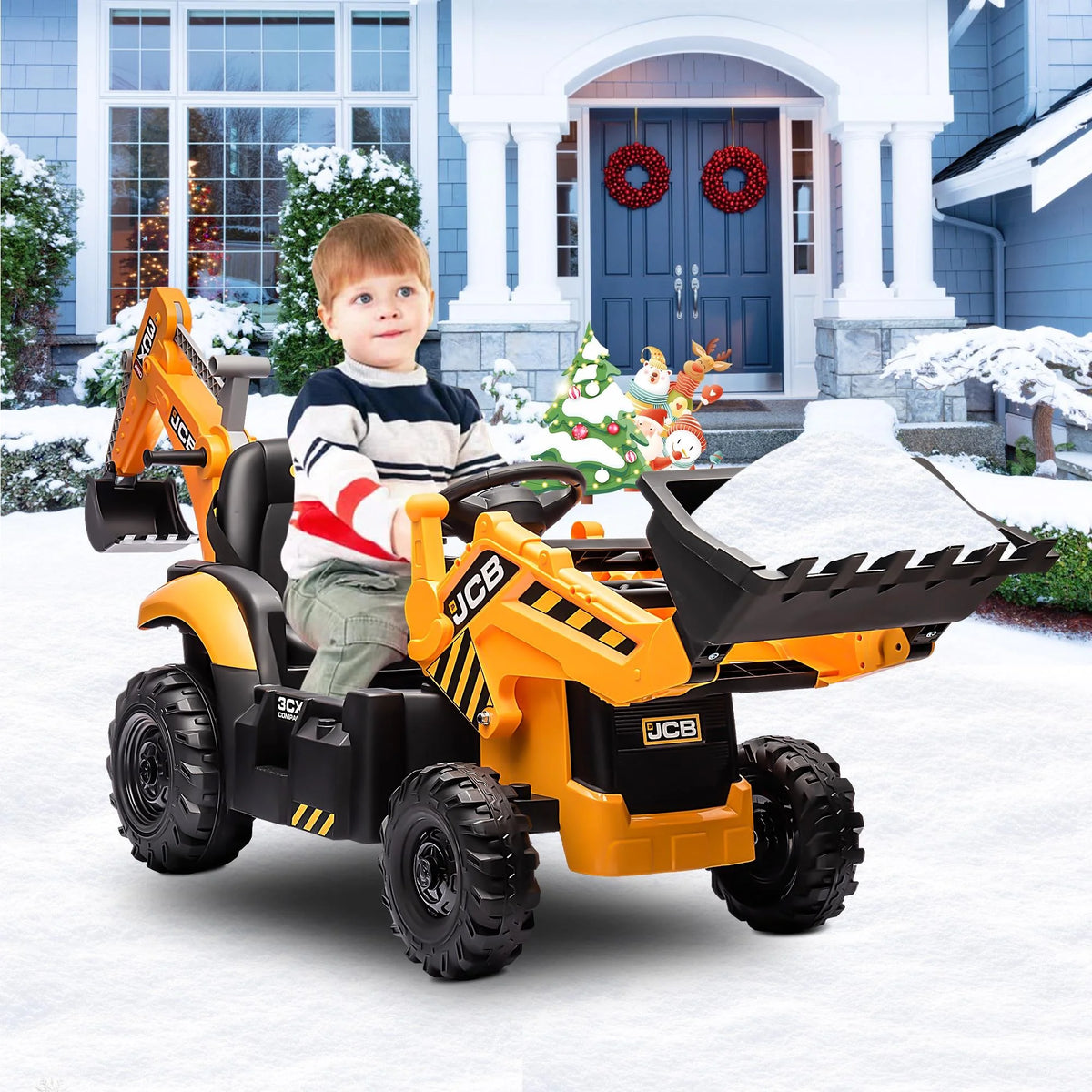 Yellow 24V Ride on Excavator with Remote Control T969609