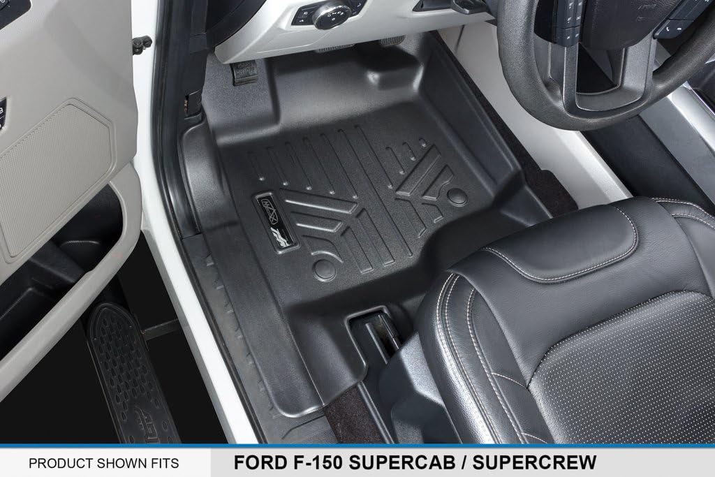 Custom Fit Floor Mats 2 Row Liner Set Black B787175