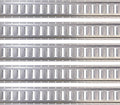 5 Foot Galvanized Steel E Track 5 Pack P70805