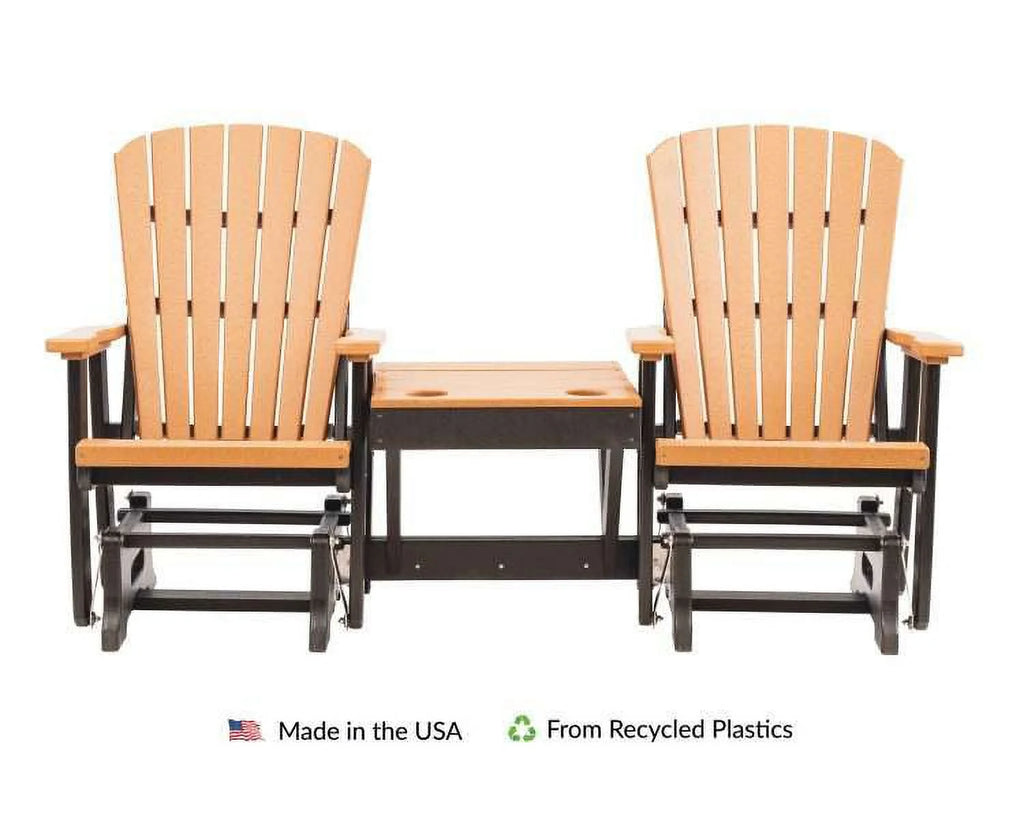 Poly Outdoor Adirondack Double Glider V396