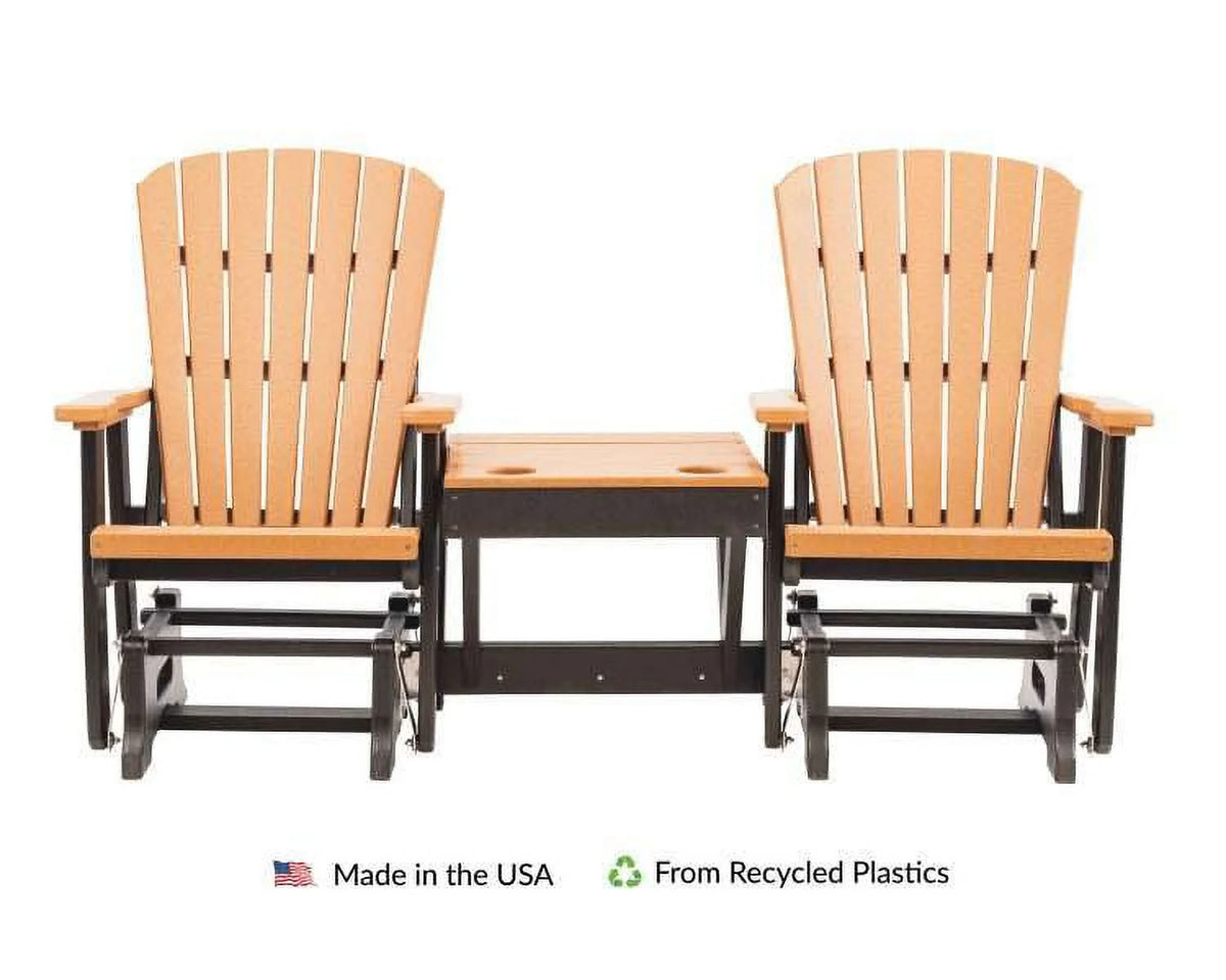 Poly Outdoor Adirondack Double Glider V396