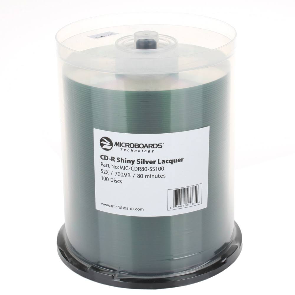 CD-R 52x 700 MB 80 Minutes 100 count E166907