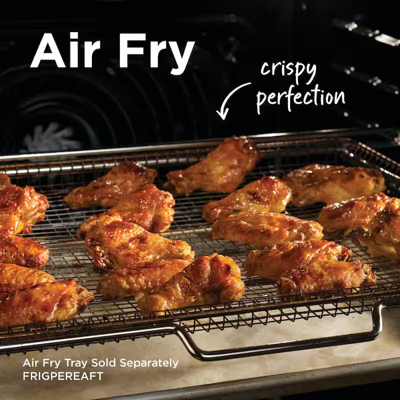30 in 5 Element Freestanding Range in Black Stainless Steel with True Convection and Air Fry N738911
