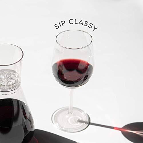 Clear Plastic Stemmed Wine Glasses 14 oz 48 Count R5827