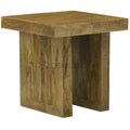 Rustic Reclaimed Wood End Side Table H300593