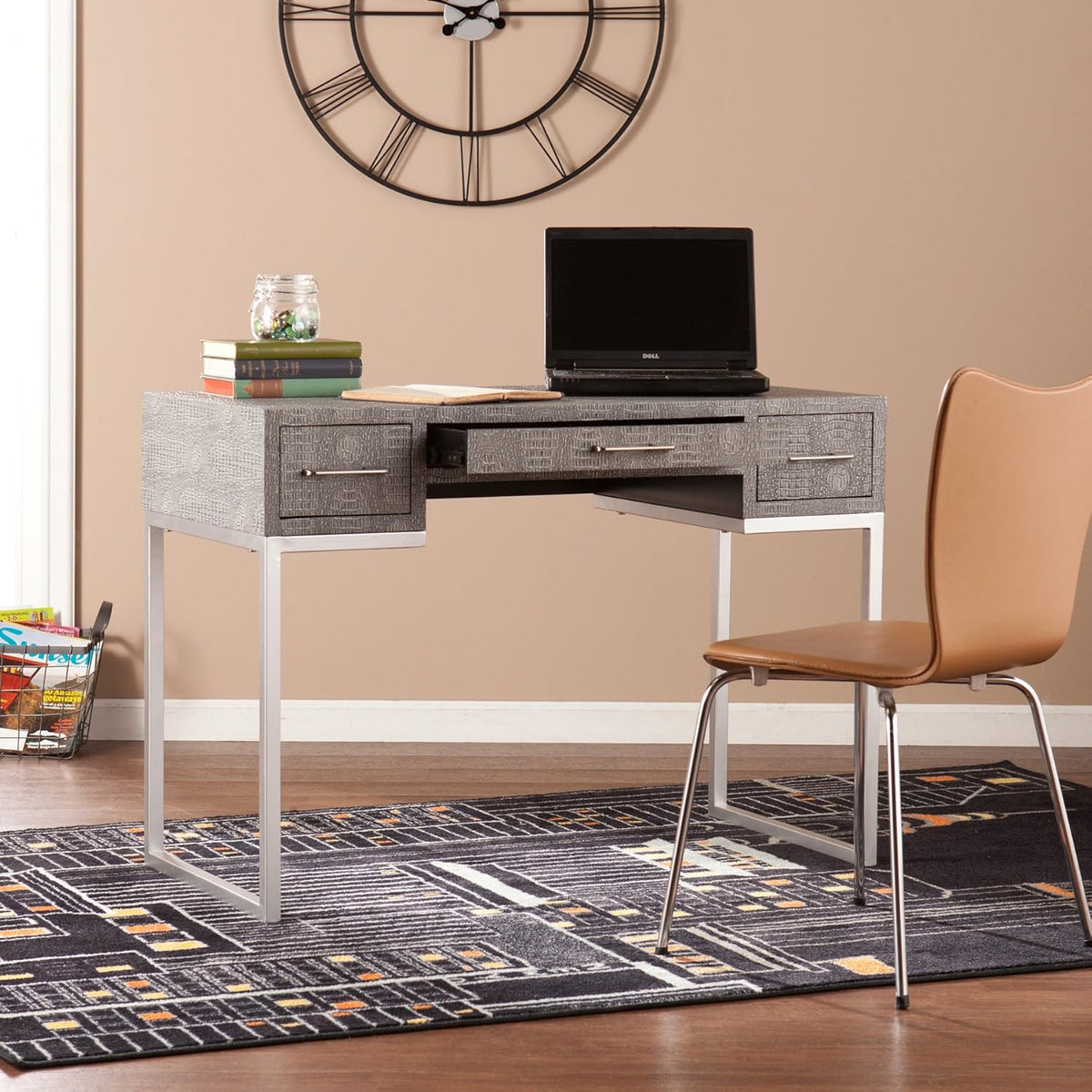 Gray Textured Reptile Desk P438275