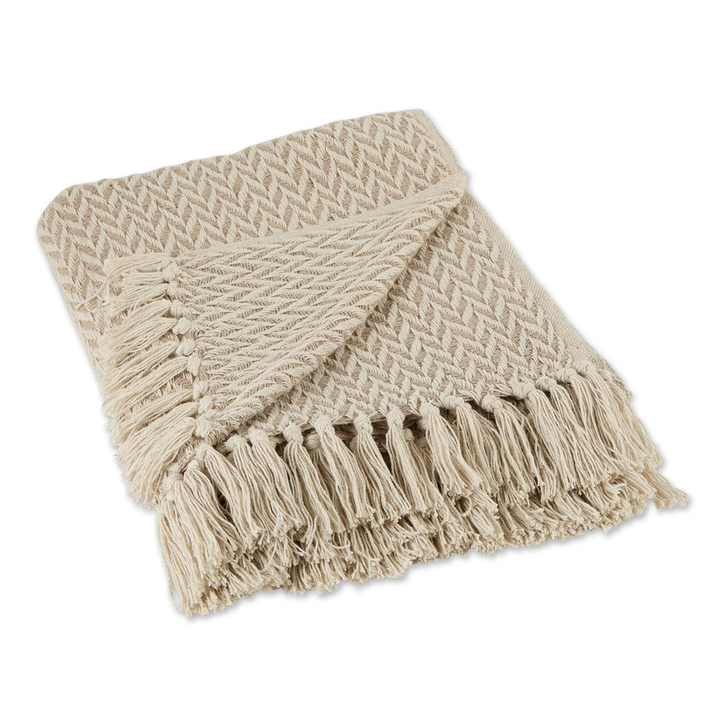 Cotton Throw 50x60 with 2.5-inch fringe I240933