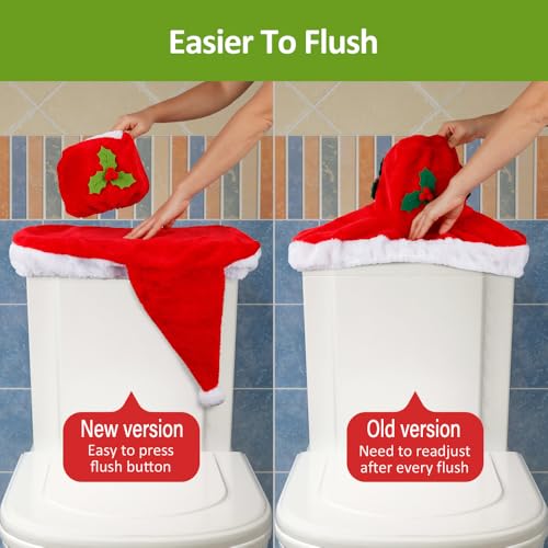 Santa Toilet Seat Cover and Rug Set of 5 V7147