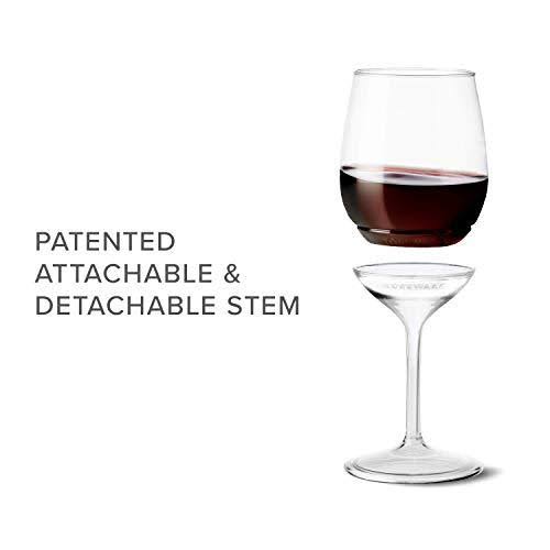 Clear Plastic Stemmed Wine Glasses 14 oz 48 Count R5827