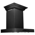 Black Stainless Steel Convertible Vent Wall Mount Range Hood H7770