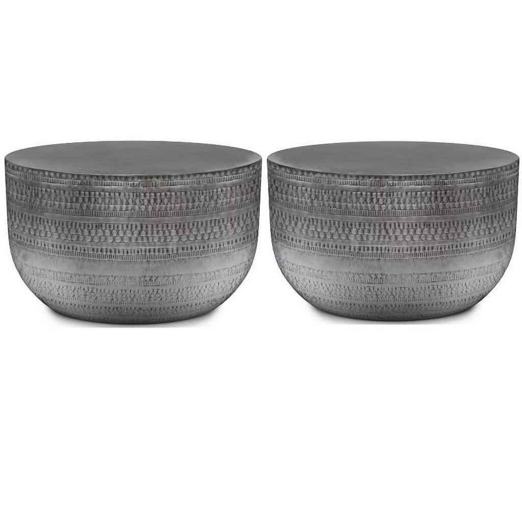 2-Piece Metal Coffee Table Set E443