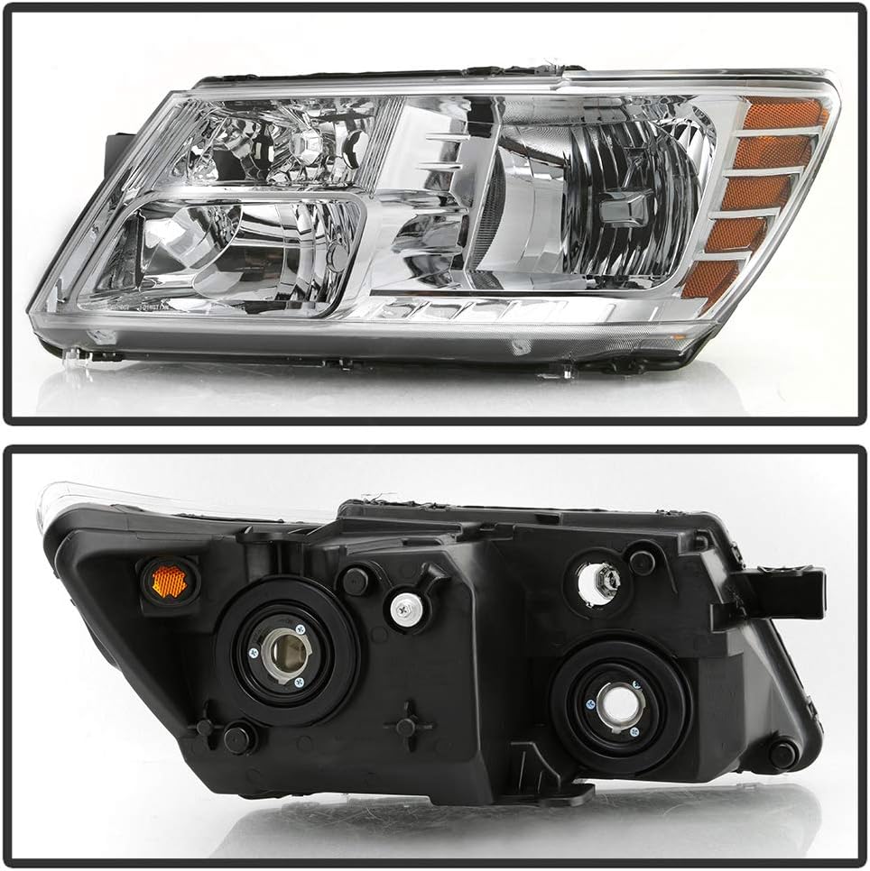 Chrome Housing Headlights Assembly Replacement Driver & Passenger Side B738284