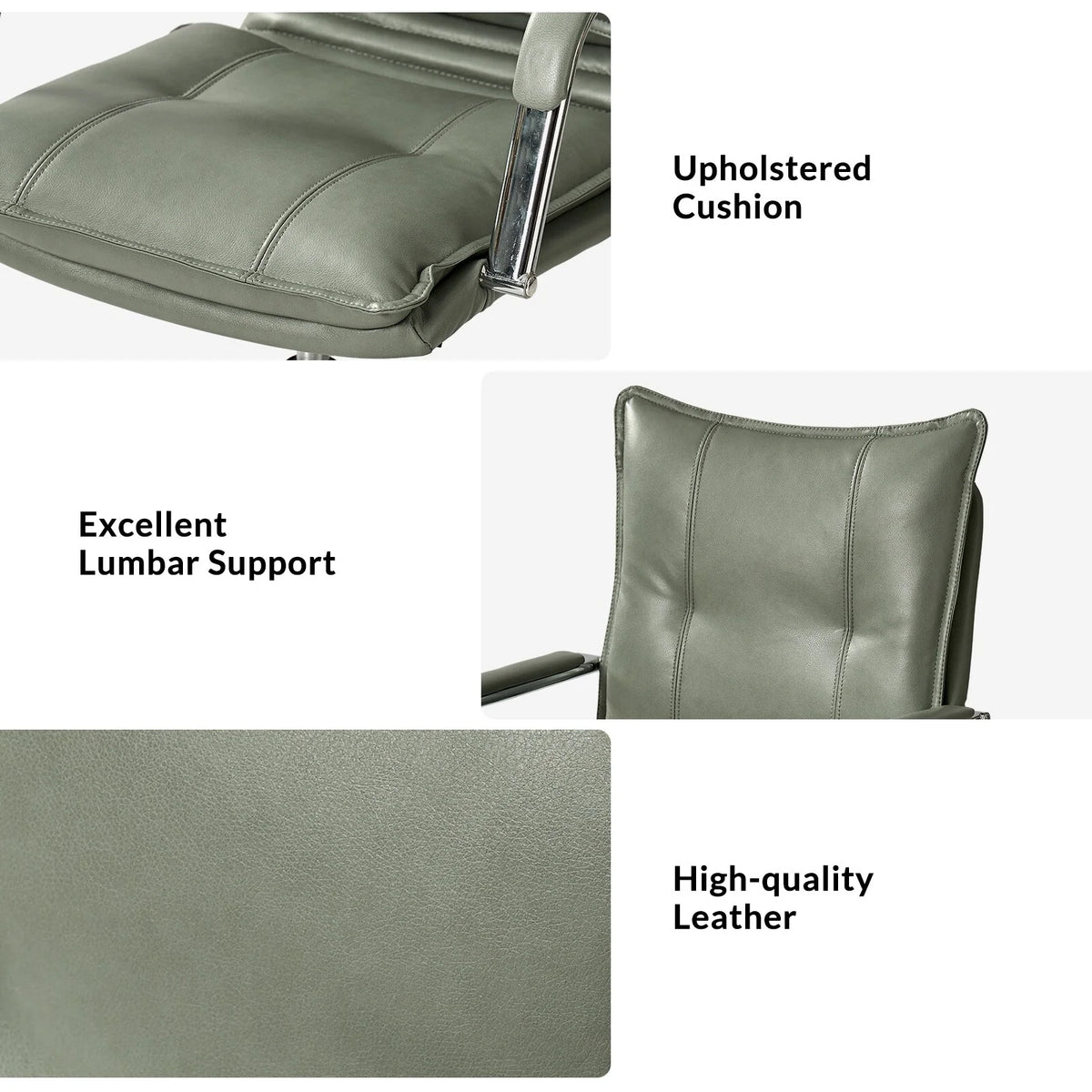 Faux Leather Swivel Office Desk Chair O980856