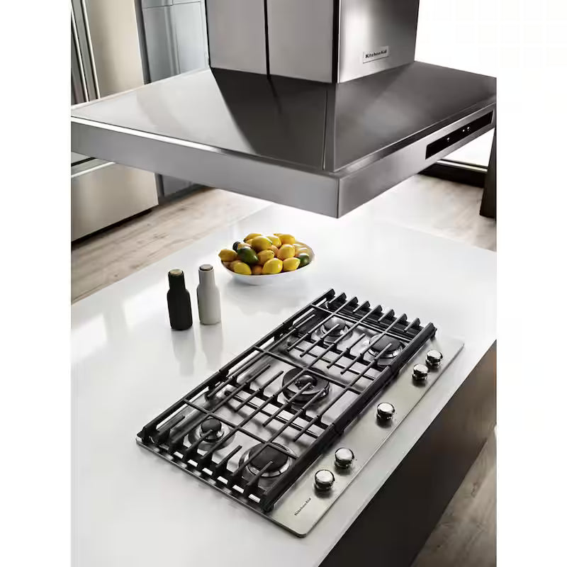 36 in. Stainless Steel Gas Cooktop with 5 Burners X577712