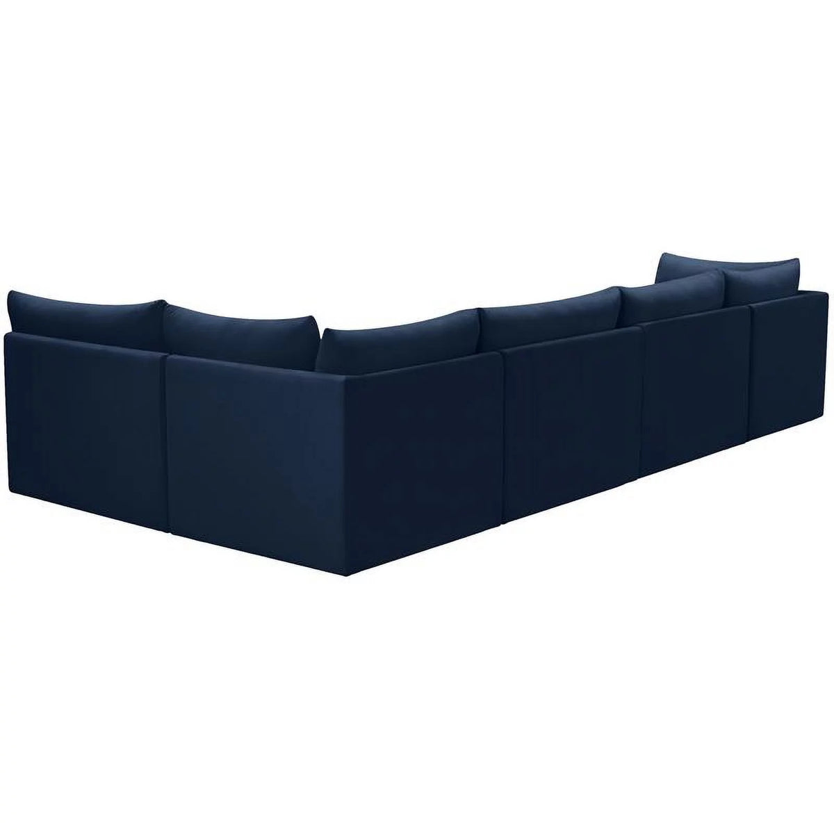 Navy Velvet Modular Sectional W9192
