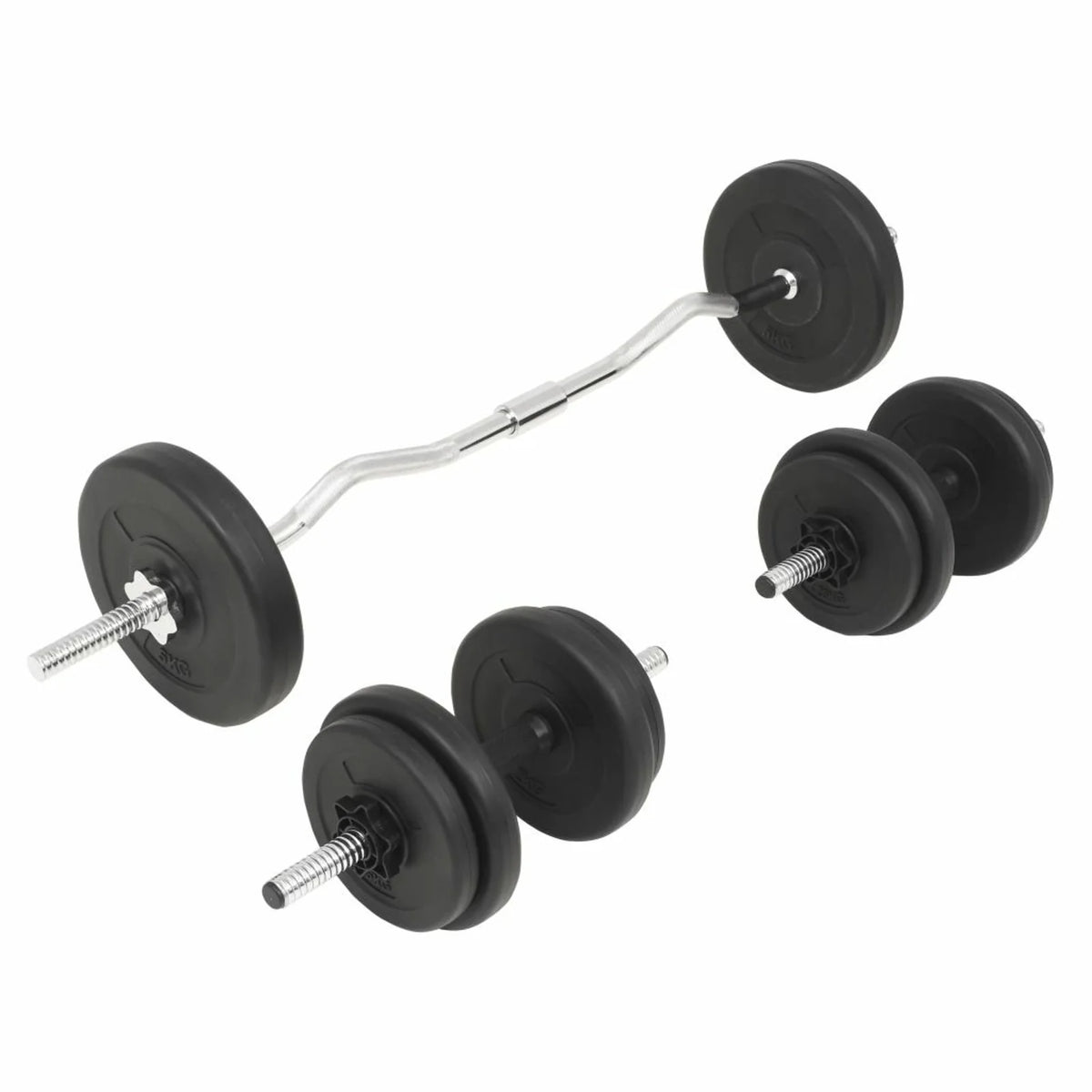 Barbell and Dumbbell Set 66.1 lb H263