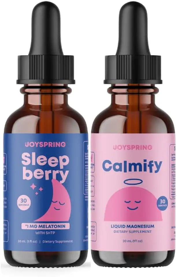 Magnesium Citrate Liquid & Magnesium Glycinate and Melatonin 1MG for Kids L46121
