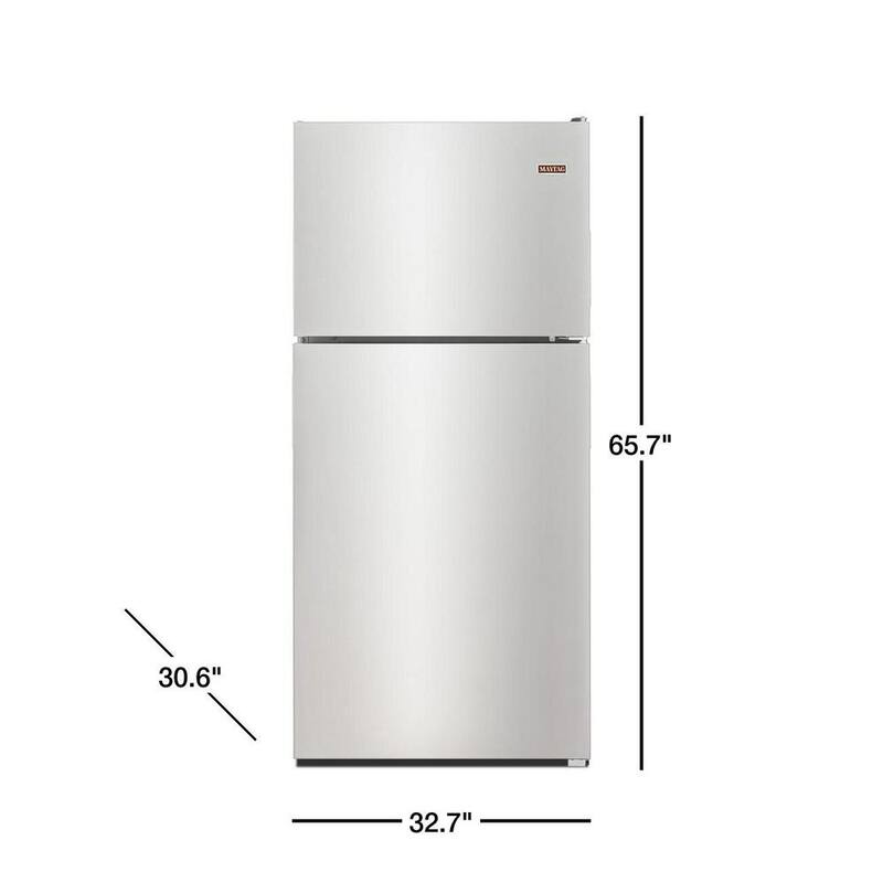 21 cu. ft. Top Freezer Refrigerator in Stainless Steel E893