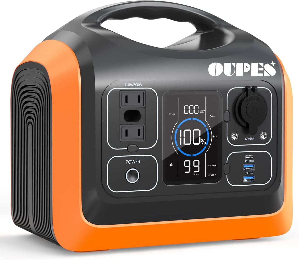 Portable Power Station 1100W with 2pcs Foldable Solar Panel 100W R263