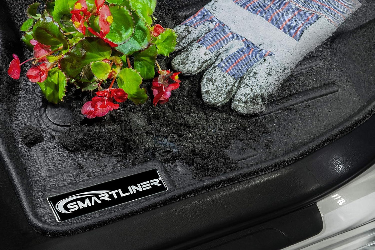 Custom Fit Floor Mats 2 Row Liner Set Black B787175