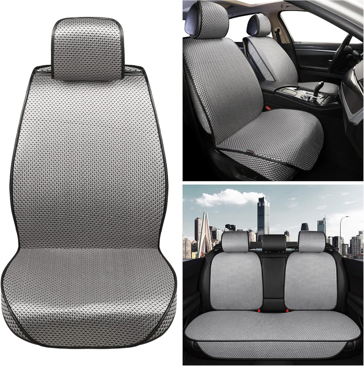 Beige Full Set Car Seat Cover R685