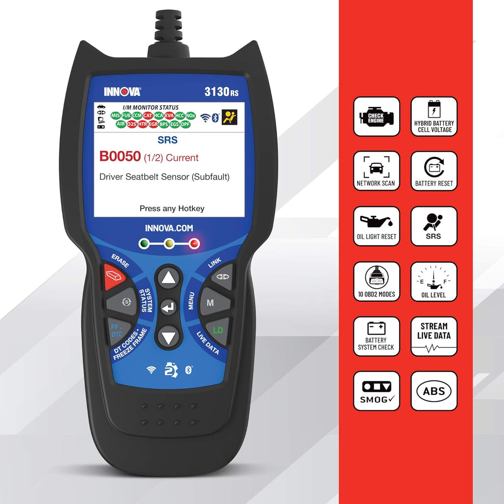 OBD2 Scanner Car Code Reader with ABS SRS Live Data L2288