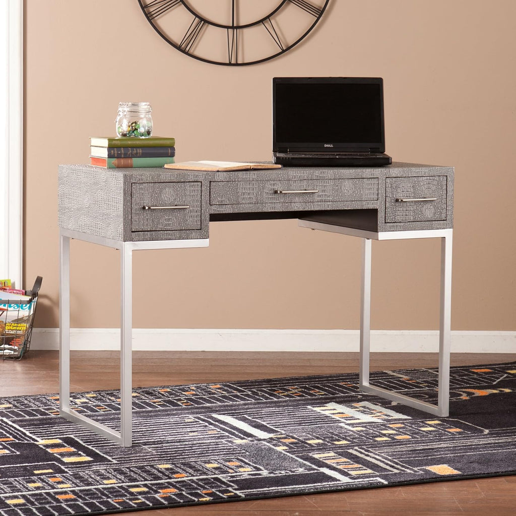 Gray Textured Reptile Desk P438275