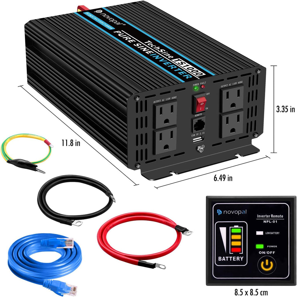 1000 Watt Pure Sine Wave Power Inverter T9345