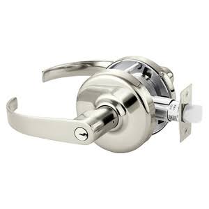 Cylindrical Lock Bright Nickel Plated Clear Coated D2147
